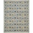 thumbnail image 3 of SAFAVIEH Evoke Charlotte Floral Geometric Area Rug, Ivory/Blue, 9' x 12', 3 of 8