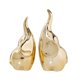 thumbnail image 4 of 2 figuras de elefante de cerámica para decoración de escritorio, ideal como regalo para TV. dorado, 4 of 9