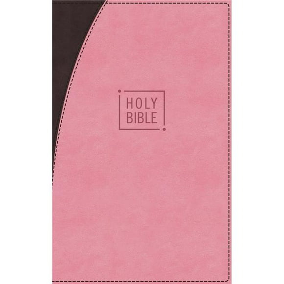 Zondervan 143978 NIV Premium Gift Bible Leathersoft Indexed - Comfort Print, Pink & Chocolate