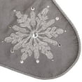 thumbnail image 2 of Vickerman 19" Silver Snowflake Christmas Stocking, 2 of 4