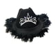 thumbnail image 4 of Sombrero de vaquero, sombrero para el sol, sombrero de vaquera, gorras fedoras, cuello ajustable, sombrero de jazz con cordón negro, 4 of 9
