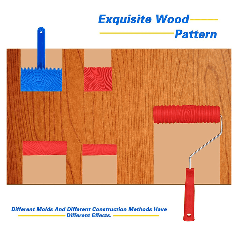 wood grain maker Wood Graining Painting Tool Set Wood Pattern Roller