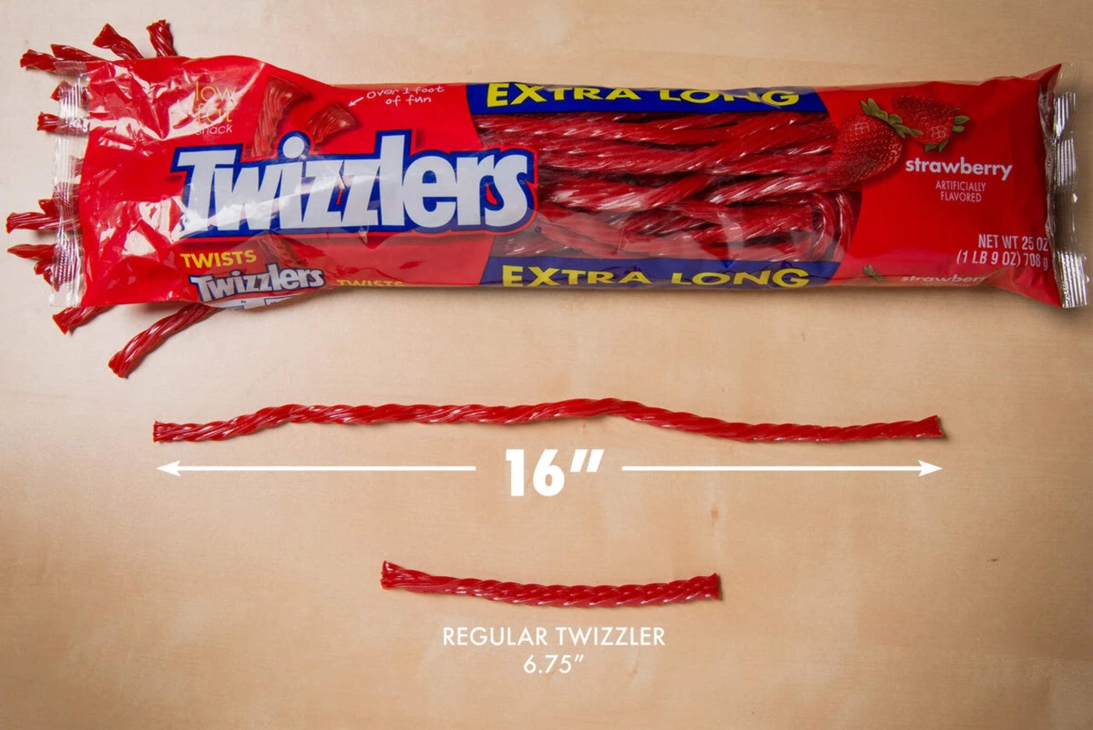 Twizzlers Extra Long Chewy Candy, 25 Oz.