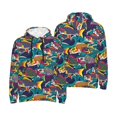 thumbnail image 6 of Bingfone Colorful Carp Streamer Men's Drawstring Hoodie Long Sleeve Pocket Sweatshirts-4X-Large, 6 of 6