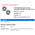 thumbnail image 2 of Front Wheel Bearing Set 2 Piece - Compatible with 2000 - 2010 Ford Focus 2001 2002 2003 2004 2005 2006 2007 2008 2009, 2 of 2