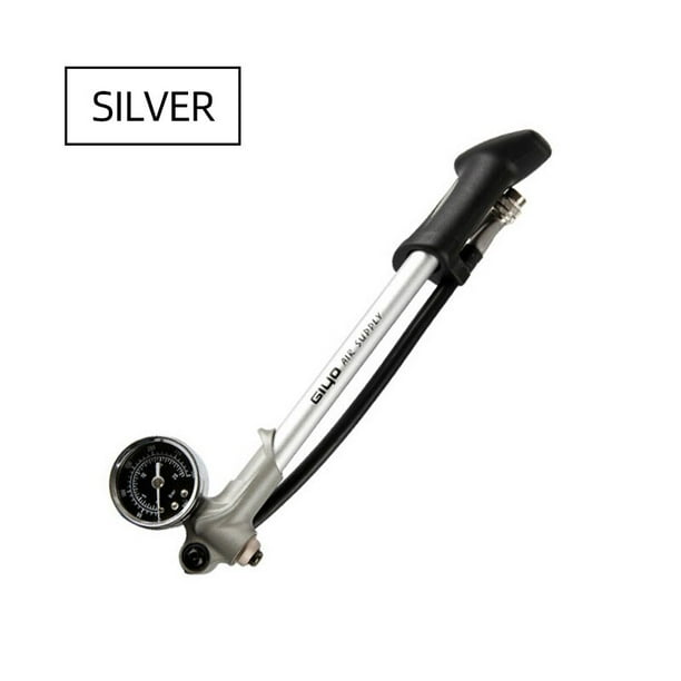 Bomba de aire para bicicleta de alta presión plegable GIYO GS-02D de 300 psi con palanca y amperio; Calibre para horquilla y amp; Bicicleta de montaña con suspensión trasera Tan Jianjun unisex