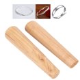 thumbnail image 4 of 2pcs Round Oval Shape Wooden Bracelet Making Stick Bangle Mandrel Wire Wrapping Tool Jewelry Making Tool, 4 of 7
