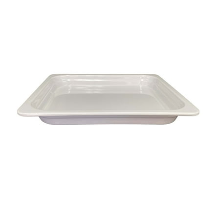 

1 1/2 Deep White Anti-Jam Melamine Food Pan Melamine Pack of 3