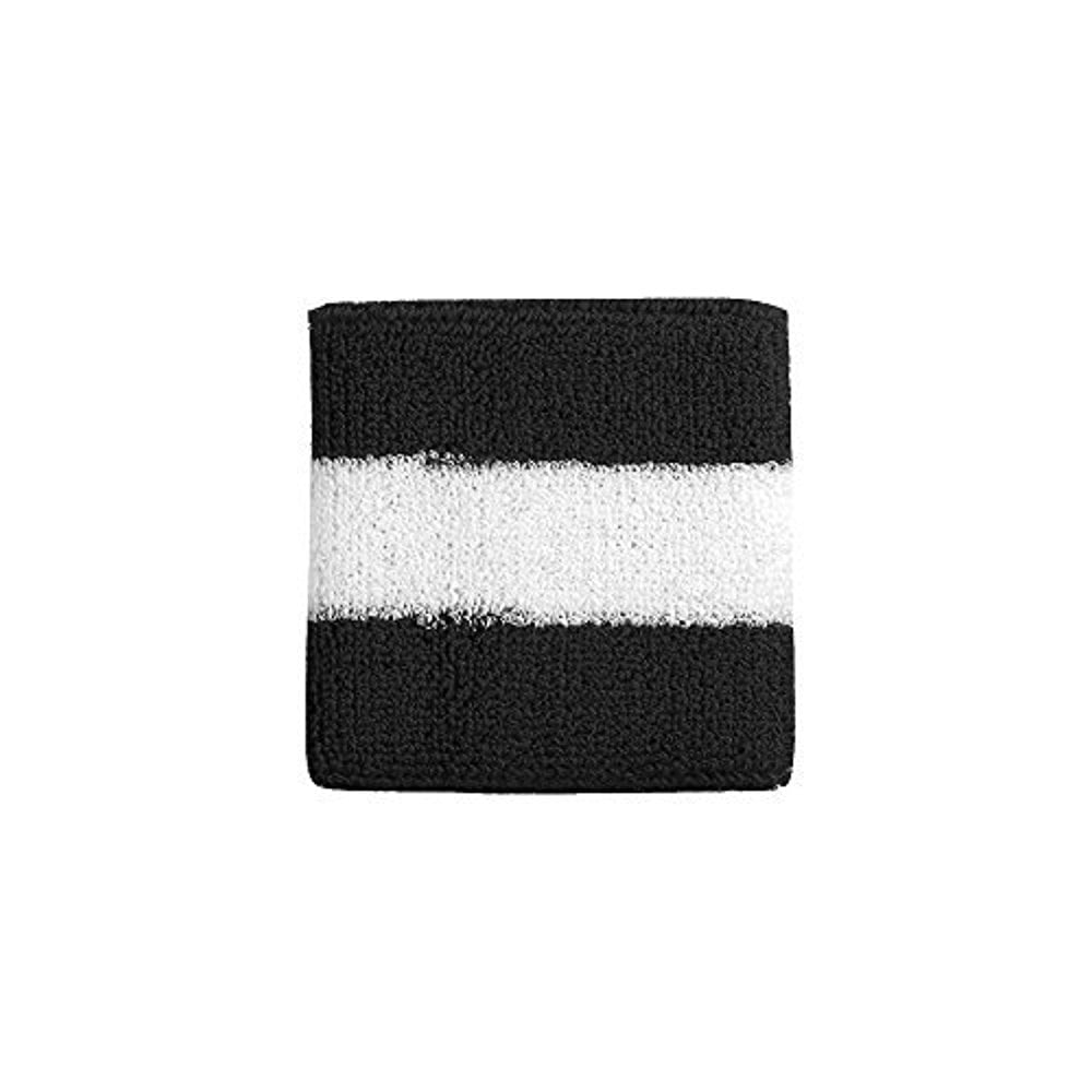 Striped Cotton Terry Cloth Moisture Wicking Wrist Band 