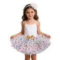 thumbnail image 3 of BJUTIR Girls Skirts Baby Layered Sequins Tutu Skirt Toddler Ballet Dance Dress And Headband First Birthday Outfits Size 12-24 Months White, 3 of 6
