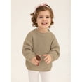 thumbnail image 3 of GYRATEDREAM Newborn Infant Baby Girl Knit Sweater Crewneck Long Sleeve Pullover Top Sweatshirt Toddler Fall Winter Clothes, 3 of 9