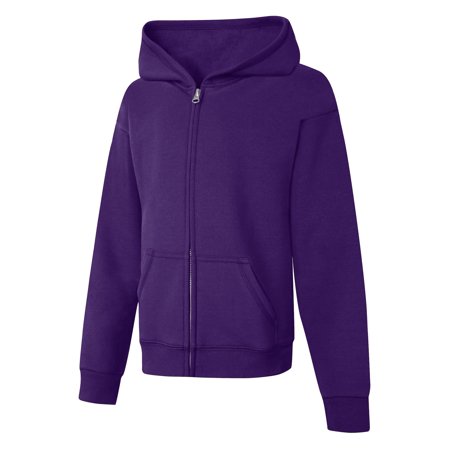 Hanes Girls` ComfortSoft EcoSmart Full-Zip Hoodie Sweatshirt, L, Purple  Thora | Walmart Canada