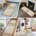 thumbnail image 6 of Sunflower 2'x6' Runner Rug, Vintage Botanical Washable Non-Slip Area Rugs for Hallway Kitchen Floor Bedroom Entryway, StainResistant Laundry Carpet Decoration Indoor Mat Farmhouse Retro Floral, 6 of 9