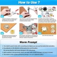 thumbnail image 3 of 642Pcs Grommet Tool Kit 1/2 Inch Eyelet Kit, 3 of 5