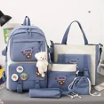 thumbnail image 2 of Nueva mochila escolar para estudiantes de primaria, cinco juegos de mochilas escolares lindas y livianas para niñas, mochilas para niñas, 2 of 5