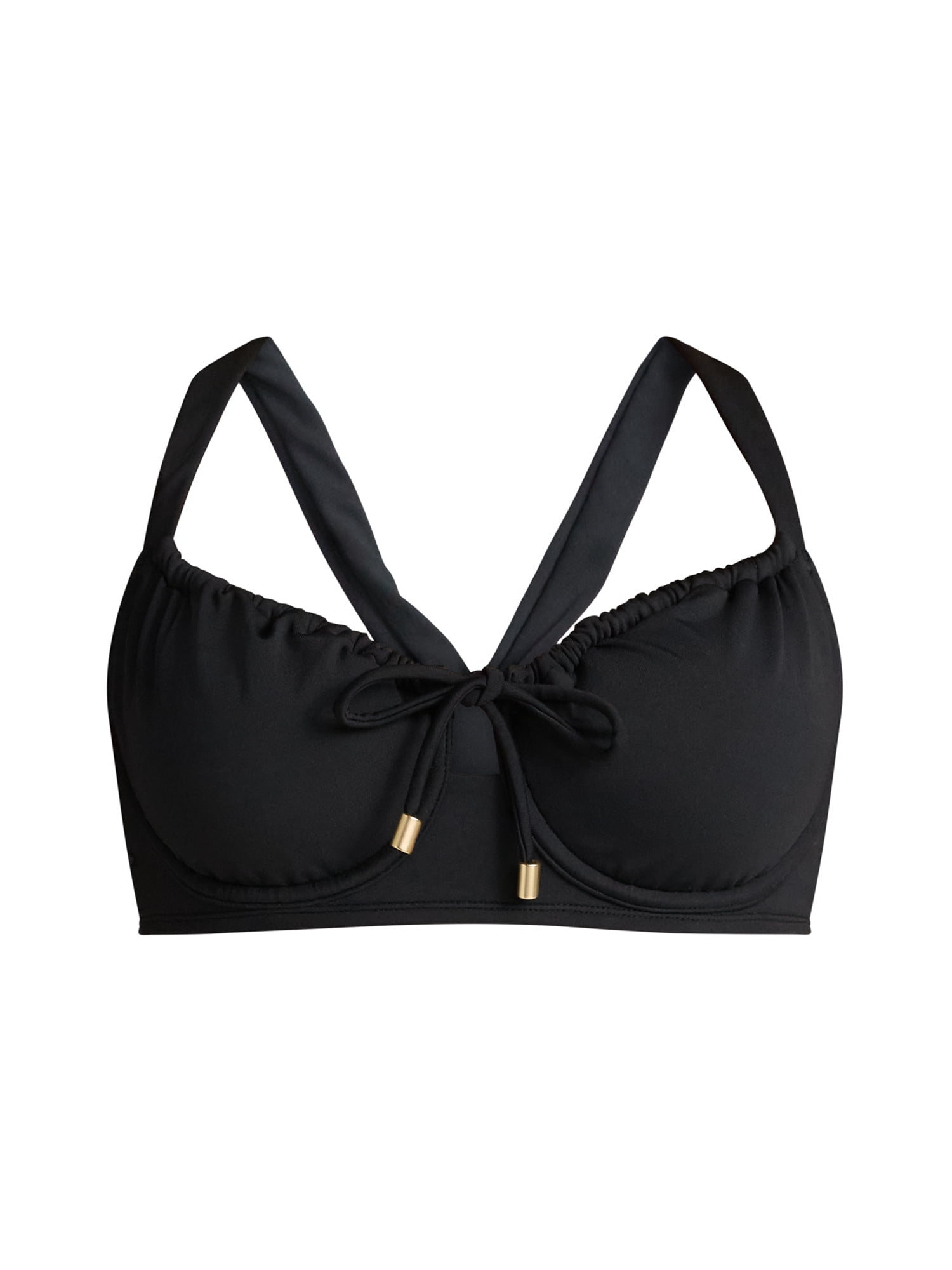 Time and Tru Women's Keyhole Underwire Bikini Top, Sizes XS-2X