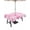 White Pink, variant on Outdoor Tablecloths with Umbrella Hole & Zipper, Pink White Bow Round Tablecloths 60 Inch, Modern Art Watercolor Bowknot Waterproof Table Cloth, Patio/Pool/Picnic Table Covers