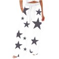 thumbnail image 2 of JXMVOJ Womens Casual Elastic Waist Drawstring Pants Straight Trousers Women Casual Comfortable Printing Pockets Elastic Waist Straight Loose Pants with Pocket, 2 of 5