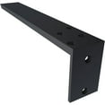 thumbnail image 5 of Ekena Millwork 2 1/2"W x 16"D x 4"H Hidden Support Steel Heavy Duty Bracket w/ Back Plate, Powder Coated Black, 5 of 10