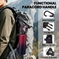 thumbnail image 5 of 40oz Cold and Hot Water Bottle - with Straw,Stainless Steel Water Flask with Carrier Bag, Paracord Handle, Metal Vacuum Thermal Jug,Black, 5 of 10