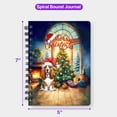 thumbnail image 5 of Merry Christmas Basset Hound Santa Hat Xmas Tree Winter Holiday Spiral Bound Journal Bassets Dog Breed Lovers Gifts Idea 5x7in Spiral Notebook - 01013, 5 of 5