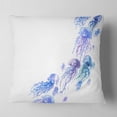 thumbnail image 2 of Designart Moving Jellyfish Group - Abstract Throw Pillow - 18x18, 2 of 5