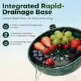 thumbnail image 5 of Fruit Washer Spinner Bowl, Self Spinning Ceramic Berry Washing Bowl with Drain, Multipurpose Kitchen Fruit Vegetable Basket, 5 of 6