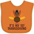 thumbnail image 3 of Inktastic My 1st Thanksgiving Turkey Boys or Girls Baby Bib, 3 of 4