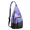 thumbnail image 1 of Universe Shoulder Backpack - Cosmic Star Field Pattern with Glow-in-the-Dark Details, Lightweight Anti-Theft Daypack, 1 of 4