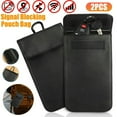 thumbnail image 1 of Faraday Bag RFID Signal Blocking Bag(2 Pack) Shielding Pouch Wallet Case for Cell Phone and Car Key FOB  Anti-Tracking Anti-Spying, 1 of 8