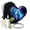 CAT URN-51, variant on JAGASY Cat Urn for Ashes Adult Male and Female - Galaxy Urns for Ashes for Women - Large Funeral Urns for Mom and Dad - Black Urn for Burial - 8 Inch