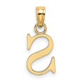 thumbnail image 4 of Diamond2Deal 14K Yellow Gold Letter S Initial Pendant for Women, 4 of 6