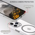 thumbnail image 6 of ELEHOLD for iPhone 16 Plus Magnetic Case,Compatible with Mag Safe Accessories, Not-Yellowing Hard Transparent Back Slim Shockproof Protective Case for iPhone 16 Plus,Gray, 6 of 8