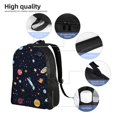 thumbnail image 5 of Single Side Full Backpack 16.1×11.8×4.5in Large Capacity Breathable Shoulder Belt Leisure Simple And Strong Bearing Capacity Galaxy Planet, 5 of 8
