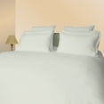 thumbnail image 3 of Just Linen 300 TC 100% Cotton Sateen, Solid Silver Green Color, Queen 4 Piece Sheet Set with Deep Pocketed Fitted Sheet, 3 of 3