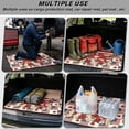 thumbnail image 3 of COEQINE Trunk Mat for SUV, Non-Slip Car Cargo Liner Protective Mat Scratch-proof Washable Dog Seat Cover Fit for SUV, Sedan, Truck, 29" x 39", Cardinal Bird Rose Daisy Patchwork, 3 of 7