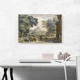 thumbnail image 2 of ARTCANVAS Arcadian Landscape The Rest On The Flight Into Egypt 1734 Canvas Art Print by Jan Van Huysum - Size: 26" x 18" (0.75" Deep), 2 of 9