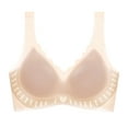 thumbnail image 2 of purcolt Womens Comfort Ice Silk Bras Seamless Wireless Push Up Supportive Bralettes No Underwire Smoothing Full Coverage Everyday Bra, 2 of 4