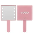 thumbnail image 2 of facefd Makeup Mirror with LED Light Compact Cosmetic Mirror Small for Salon Home Pink, 2 of 9
