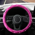 thumbnail image 2 of Diamond Soft Leather Anti-Slip Steering Wheel Cover with Bling Bling Crystal Rhinestones, Universal 15 Inch for Women, Fit Vehicles, Sedans, SUVs, Vans, Trucks, 2 of 13