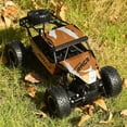 thumbnail image 4 of 2,4 GHz Control remoto Tracción en las cuatro ruedas RC Racing Car Modelo Vehículo de juguete (Oro), 4 of 8