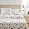 thumbnail image 4 of Martha Stewart Ski Village White & Green Twin Sheet Set, Soft Breathable Bedding, Machine Washable, 4 of 9