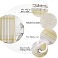 thumbnail image 3 of Yellow Grid Lines Bathroom Shower Curtains with 12 Hooks Polyester Waterproof Shower Curtain for Stalls and Bathtubs Modern Simple Stripes Texture Beige Decorative Bathroom Curtain 48x72 Inches, 3 of 9