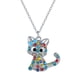thumbnail image 1 of Collar con Colgante de Diamante Hot6sl color Azul para Clavícula Hueca mujer, 1 of 3