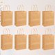 thumbnail image 5 of Bolsas de papel kraft reutilizables, 50 unidades, para guardar artículos de fiesta (caqui), 5 of 5