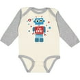 thumbnail image 3 of Inktastic Robot 1st Birthday Boys Long Sleeve Baby Bodysuit, 3 of 5