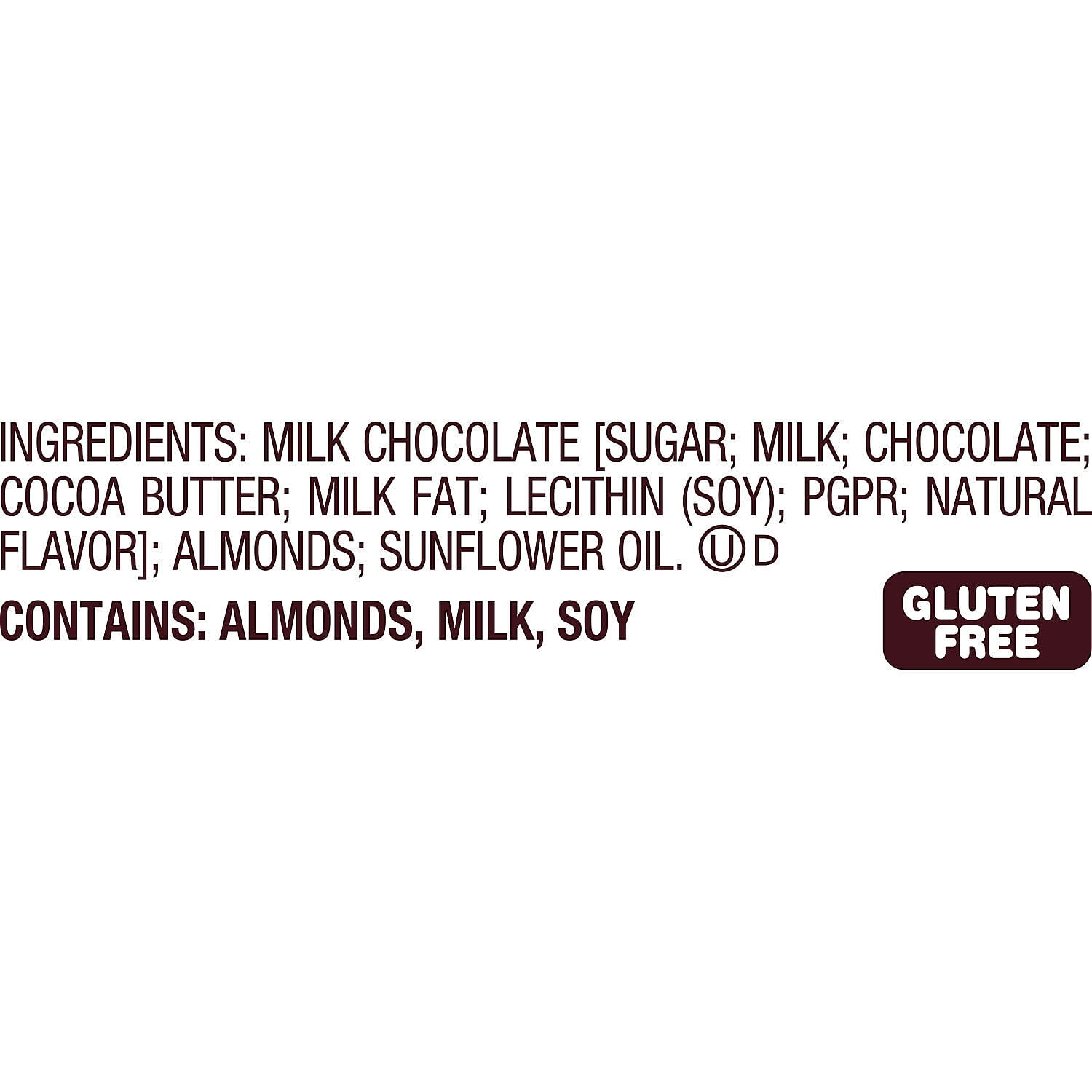Hershey's Milk Chocolate with Whole Almonds Candy Bar 1.45 oz. 36/Box (HEC24100)