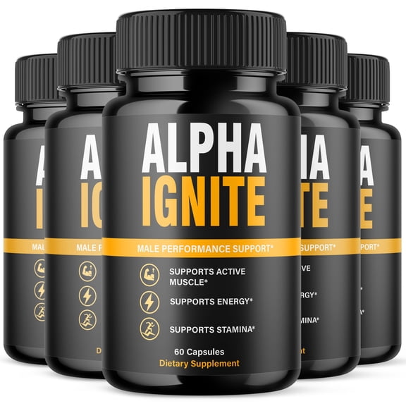 Alpha Ignite Advanced Formula Pills All Natural Vitamin Supplement AlphaIgnite 300 Capsules