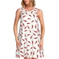 thumbnail image 1 of Balery Chili Vestidos de verano para mujer con estampado: vestido holgado sin mangas, vestido playero informal y cómodo para días calurosos., 1 of 7