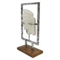 thumbnail image 4 of Ashland 12.75" Silver & White Floating Shell Tabletop Decor , Summer Home Decor, 4 of 4